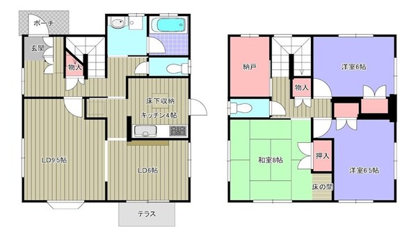 中島邸貸家の物件間取画像